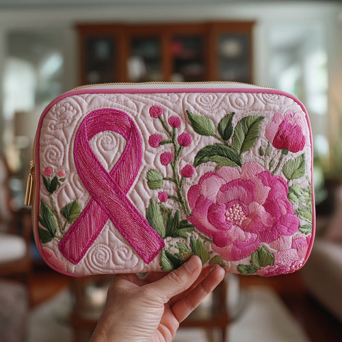 Breast Cancer Ribbon Quilted Purse GFTONT1678