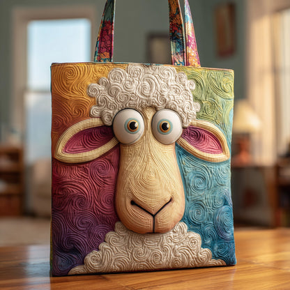 Quirky Sheep Quilted Tote Bag GFTONT1707