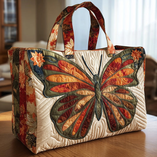 Autumn Butterfly Quilted Tote Bag GFTONT1783