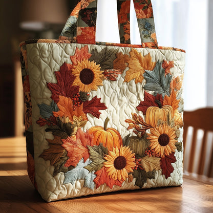 Autumn Wreath Quilted Tote Bag GFTONT1792