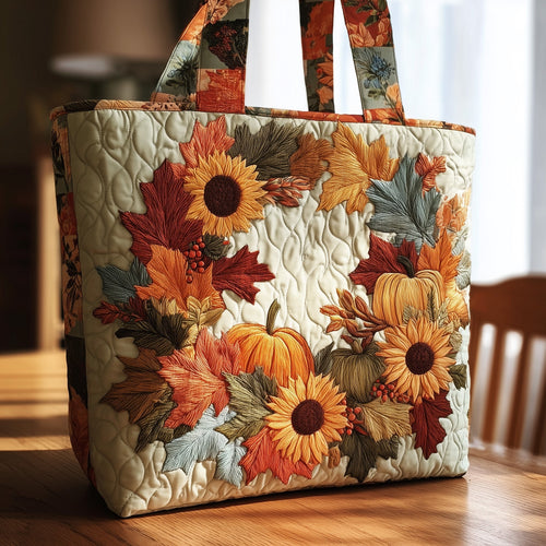 Autumn Wreath Quilted Tote Bag GFTONT1792