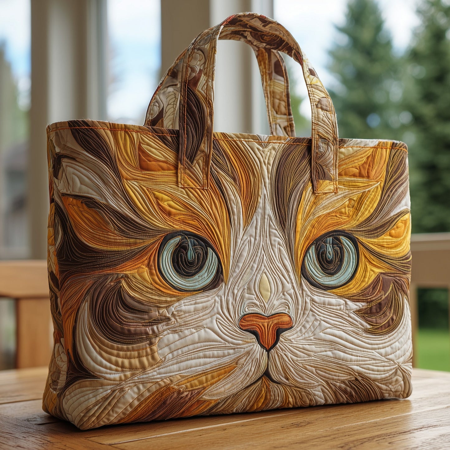 Swirly Calico Quilted Tote Bag GFTONT1872