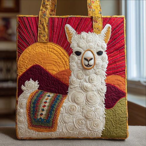 Llama Quilted Tote Bag GFTONT1939