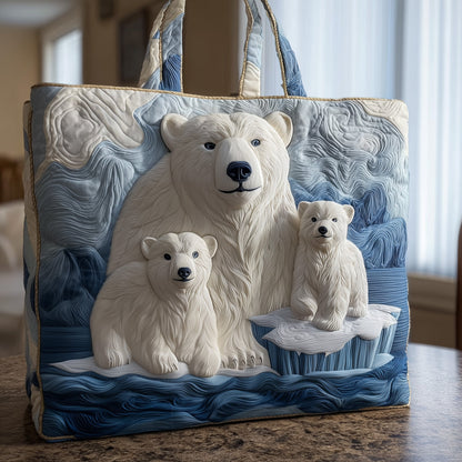 Polar Bear Quilted Tote Bag GFTONT1994