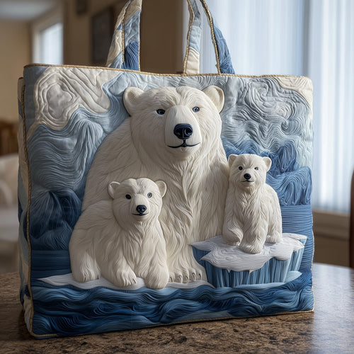 Polar Bear Quilted Tote Bag GFTONT1994