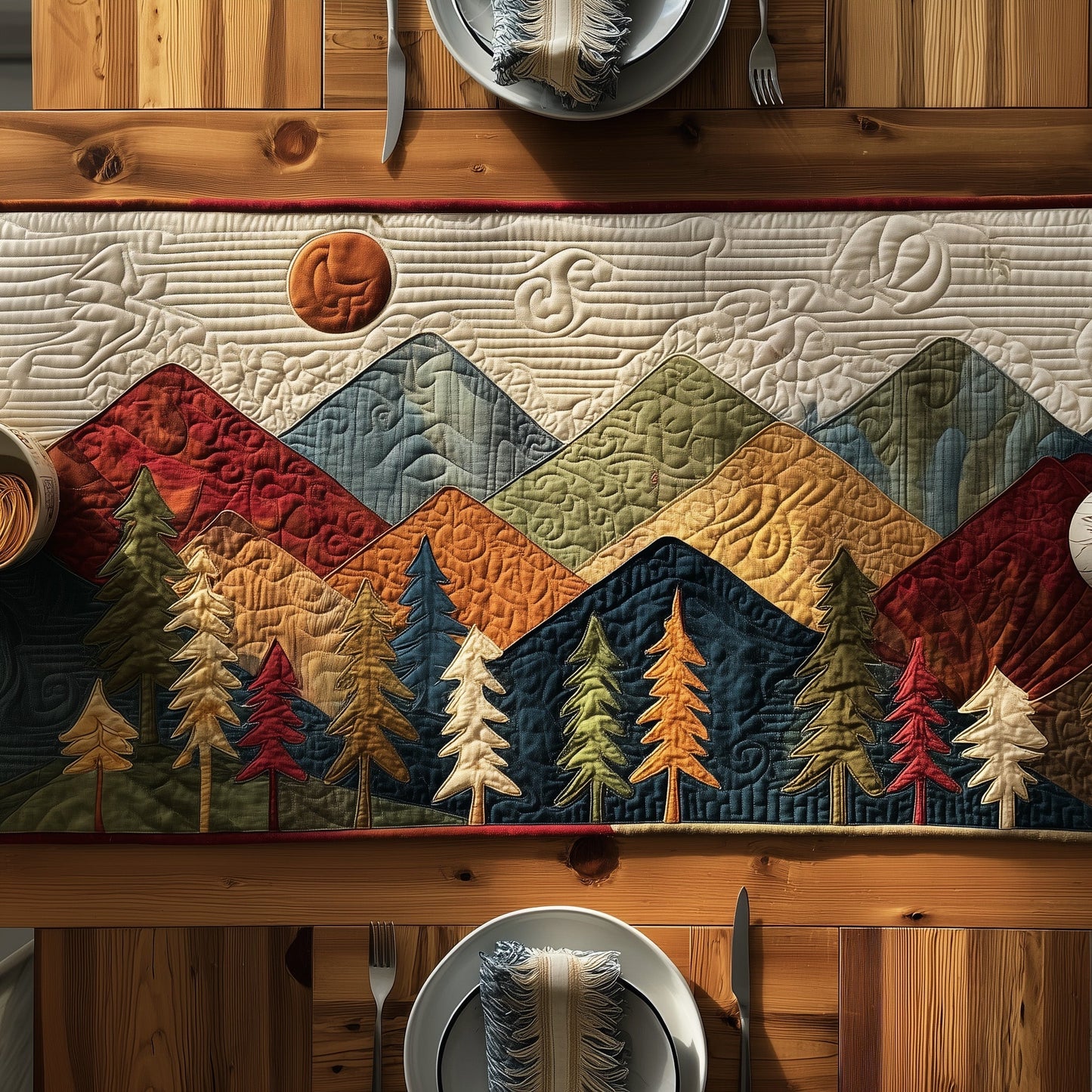 Forest Quilted Table Runner GFTONT2071