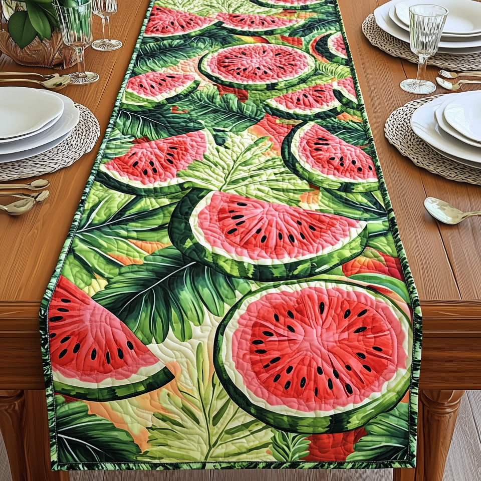 Tropical Watermelon Quilted Table Runner GFTONT217