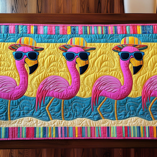 Flamingo Quilted Table Runner GFTONT227
