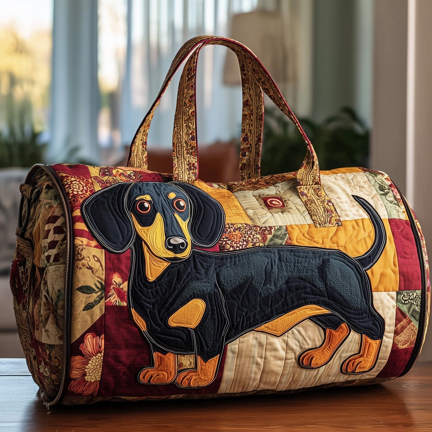 Dachshund Quilted Duffle Bag GFTONT2320