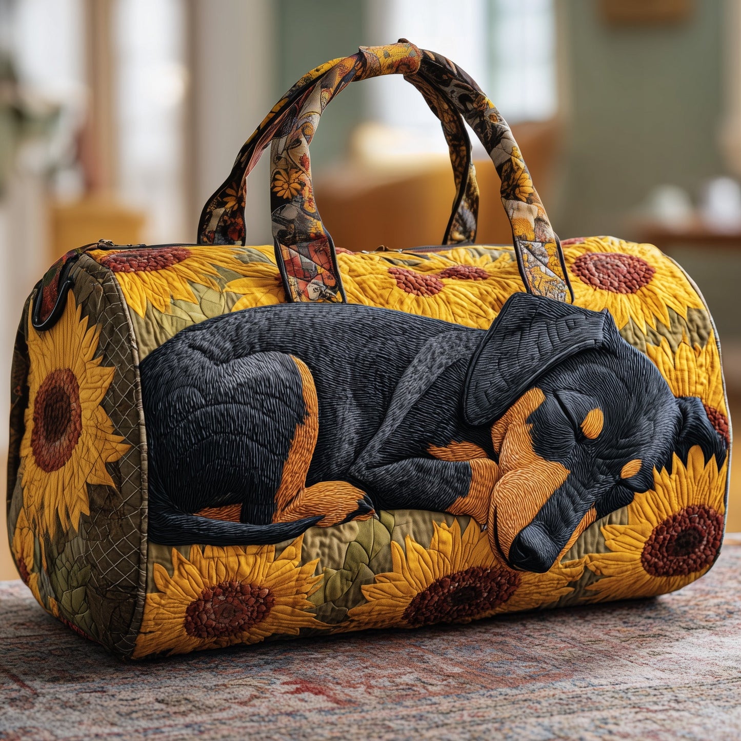 Sunflower Dream Quilted Duffle Bag GFTONT2325
