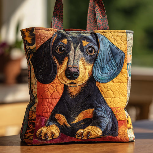 Adorable Dachshund Quilted Tote Bag GFTONT2369