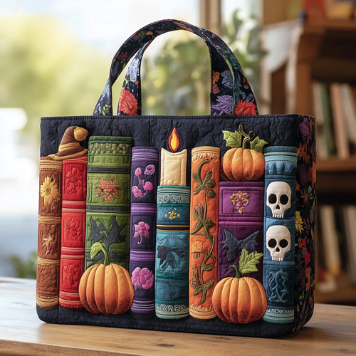 Spooky Books Quilted Tote Bag GFTONT2374