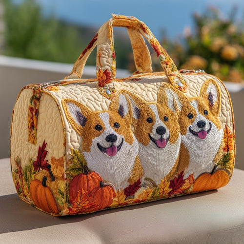Corgi Joy Quilted Duffle Bag GFTONT2406