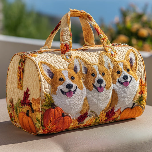 Corgi Joy Quilted Duffle Bag GFTONT2406