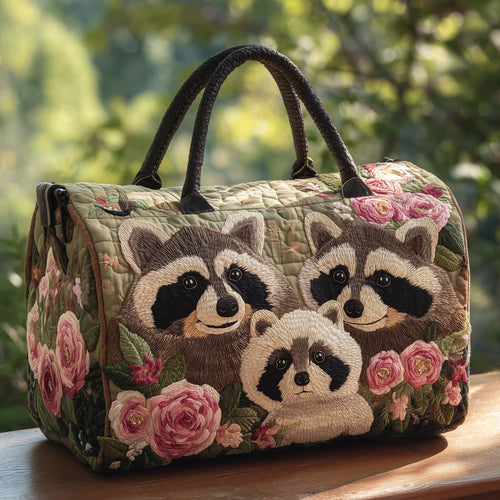 Raccoon Fam Quilted Duffle Bag GFTONT2446