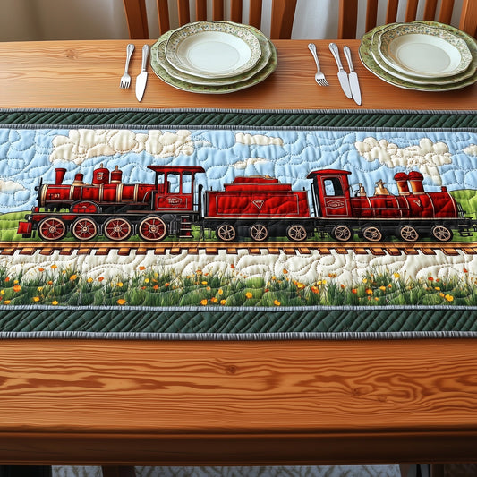 Train Quilted Table Runner GFTONT248