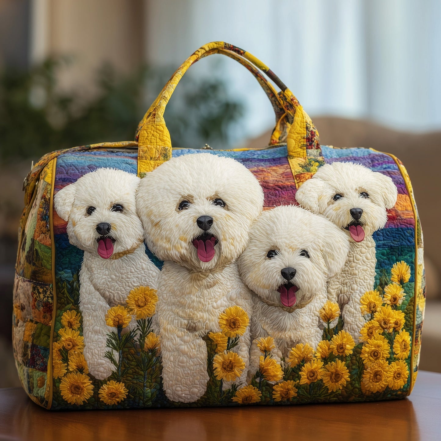Bichon Quilted Duffle Bag GFTONT2529