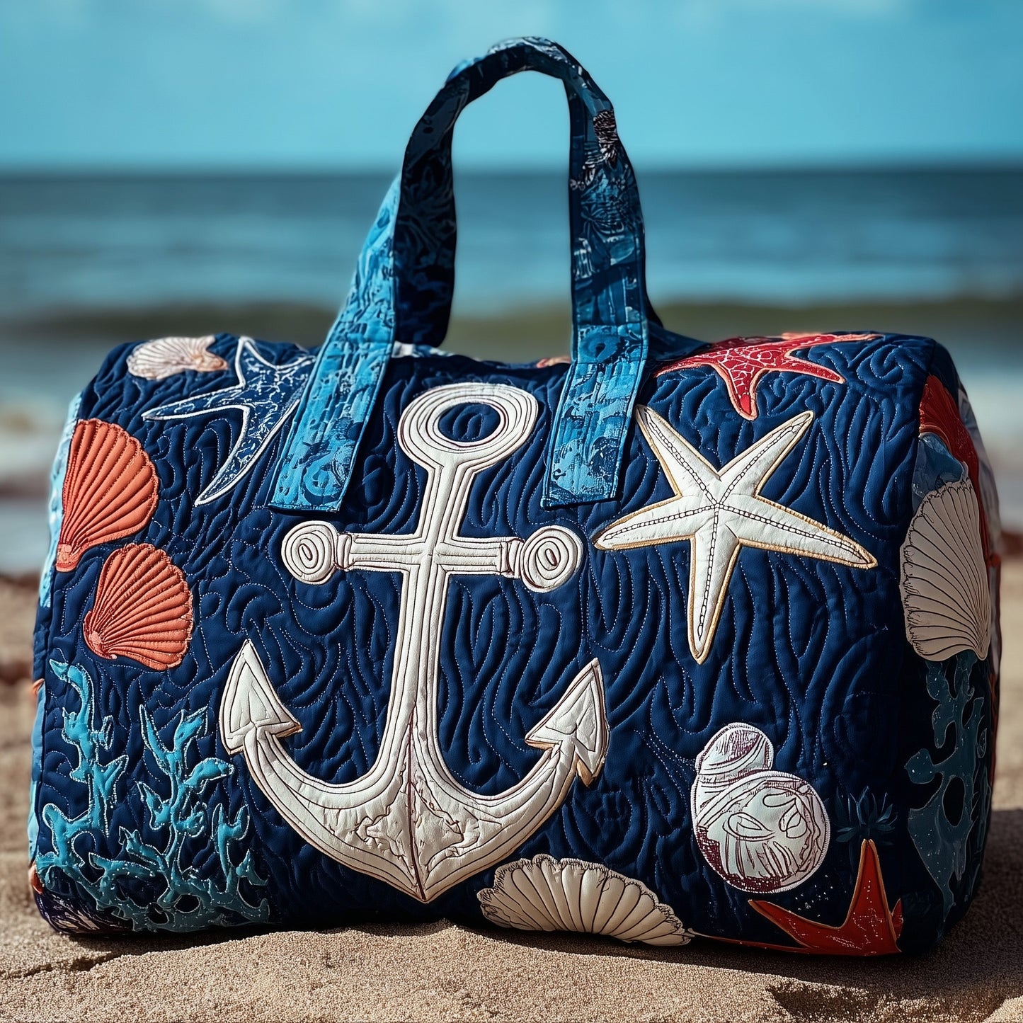 Nautical Anchor Quilted Duffle Bag GFTONT2531