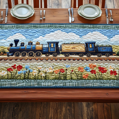 Train Quilted Table Runner GFTONT255
