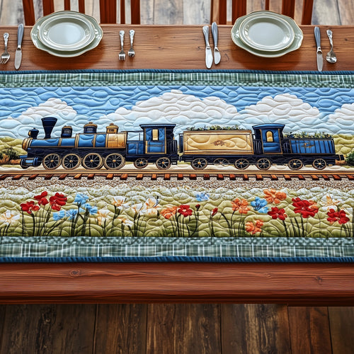 Train Quilted Table Runner GFTONT255