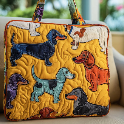 Sausage Dog Quilted Tote Bag GFTONT2567