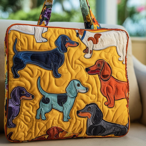 Sausage Dog Quilted Tote Bag GFTONT2567