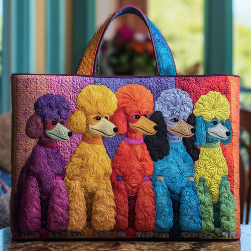 Poodle Quilted Tote Bag GFTONT2574