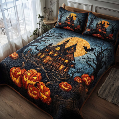 Spooky Manor 3-Piece Quilted Bedding Set GFTONT2628