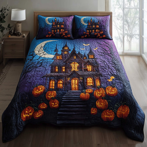 Haunted Manor 3-Piece Quilted Bedding Set GFTONT2631
