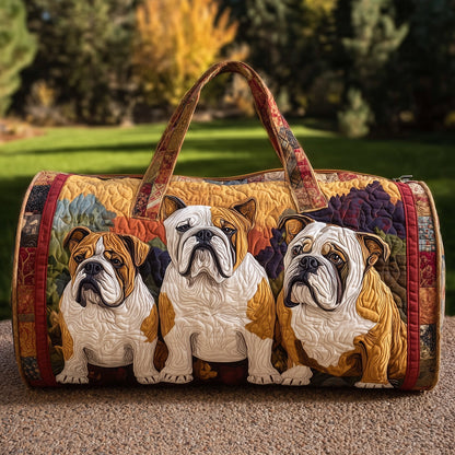 Bulldog Quilted Duffle Bag GFTONT2636