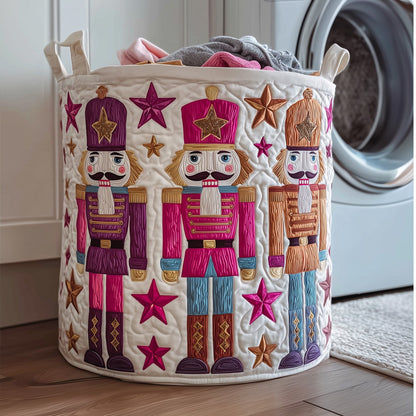 Nutcracker Soldier Quilted Laundry Basket GFTONT2646