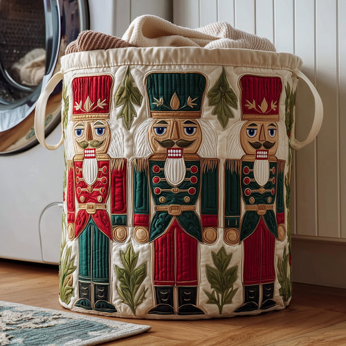 Nutcracker Soldier Quilted Laundry Basket GFTONT2647