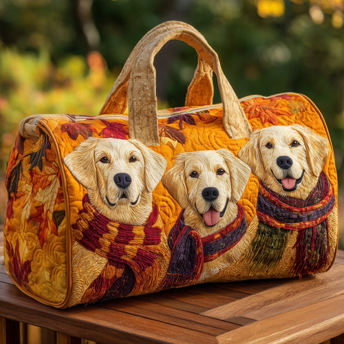 Autumn Golden Pups Quilted Duffle Bag GFTONT2661