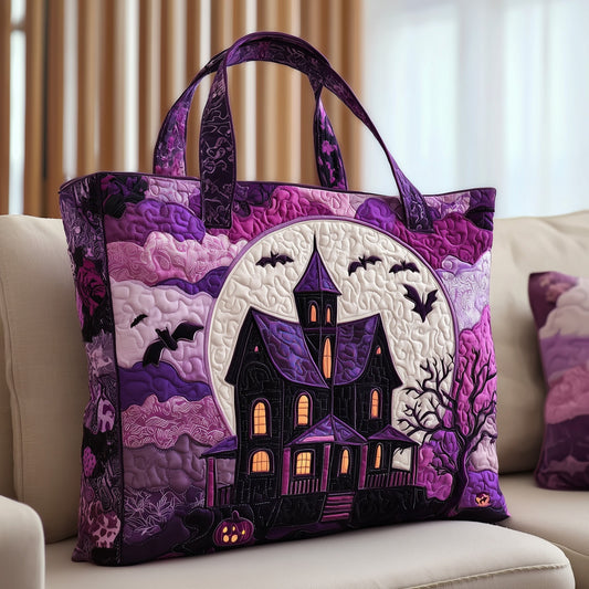 Spooky Manor Quilted Tote Bag GFTONT2673