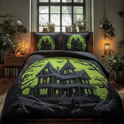 Creepy Halloween 3-Piece Quilted Bedding Set GFTONT2756