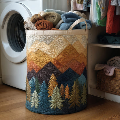 Forest Landscape Quilted Laundry Basket GFTONT2777