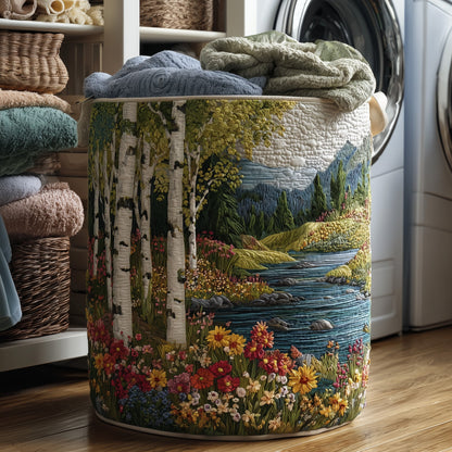 Birch Forest Quilted Laundry Basket GFTONT2786
