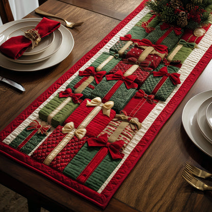 Xmas Presents Quilted Table Runner GFTONT2832