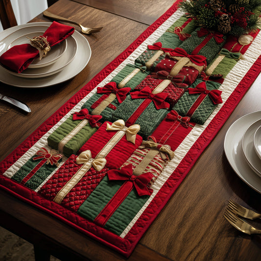 Xmas Presents Quilted Table Runner GFTONT2832