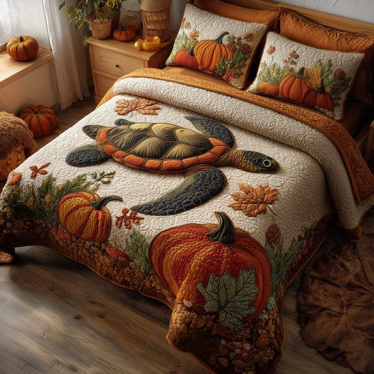 Sea Turtle 3-Piece Quilted Bedding Set GFTONT2944