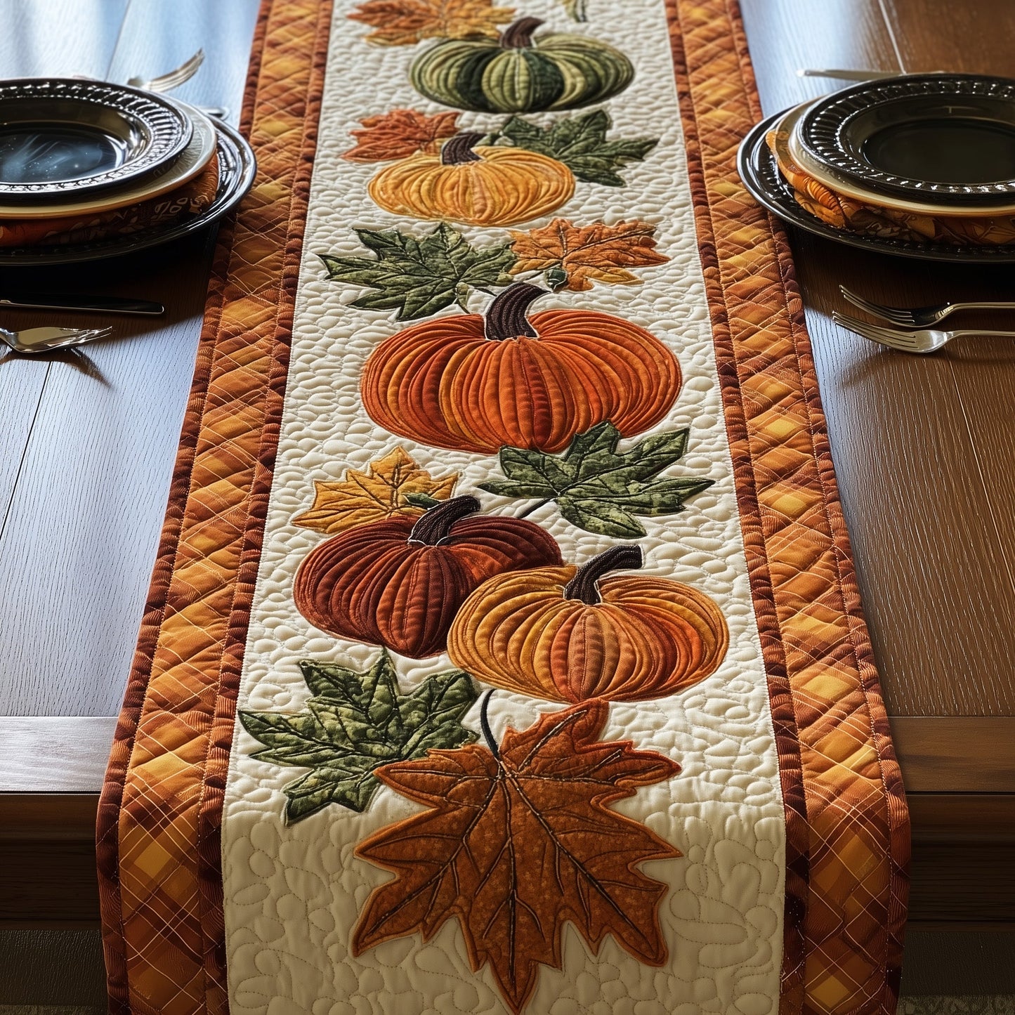 Pumpkin Harvest Quilted Table Runner GFTONT2964