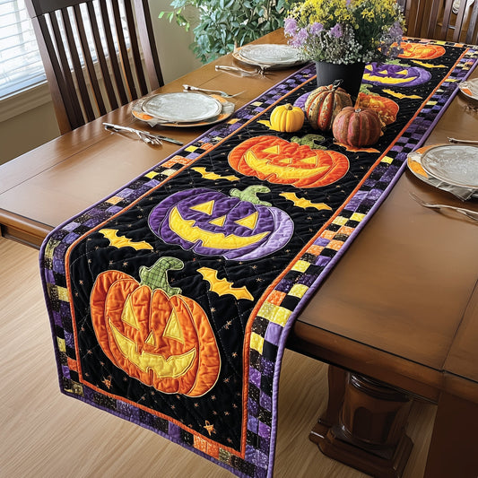 Halloween Pumpkin Quilted Table Runner GFTONT3004