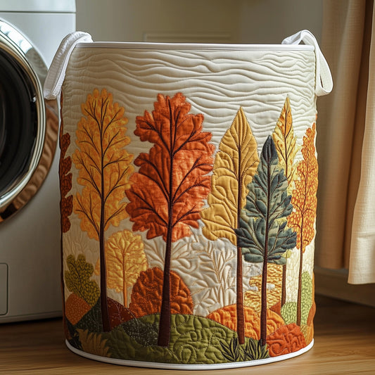 Autumn Forest Quilted Laundry Basket GFTONT3070