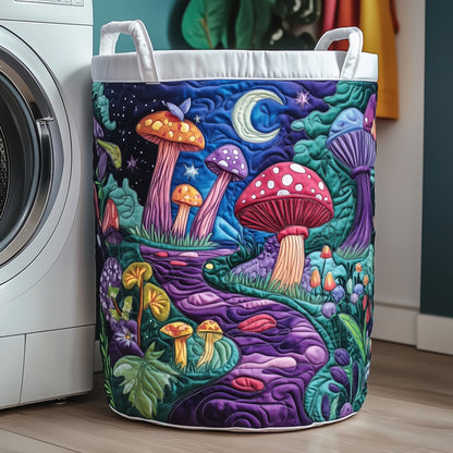 Moonlit Toadstool Quilted Laundry Basket GFTONT3157