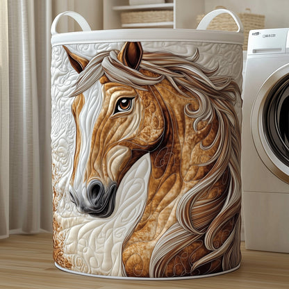 Majestic Horse Quilted Laundry Basket GFTONT3201