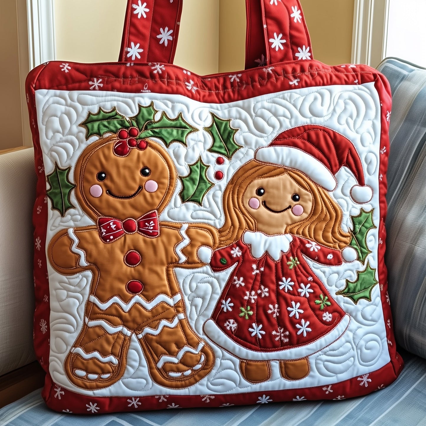 Gingerbread Quilted Tote Bag GFTONT3283