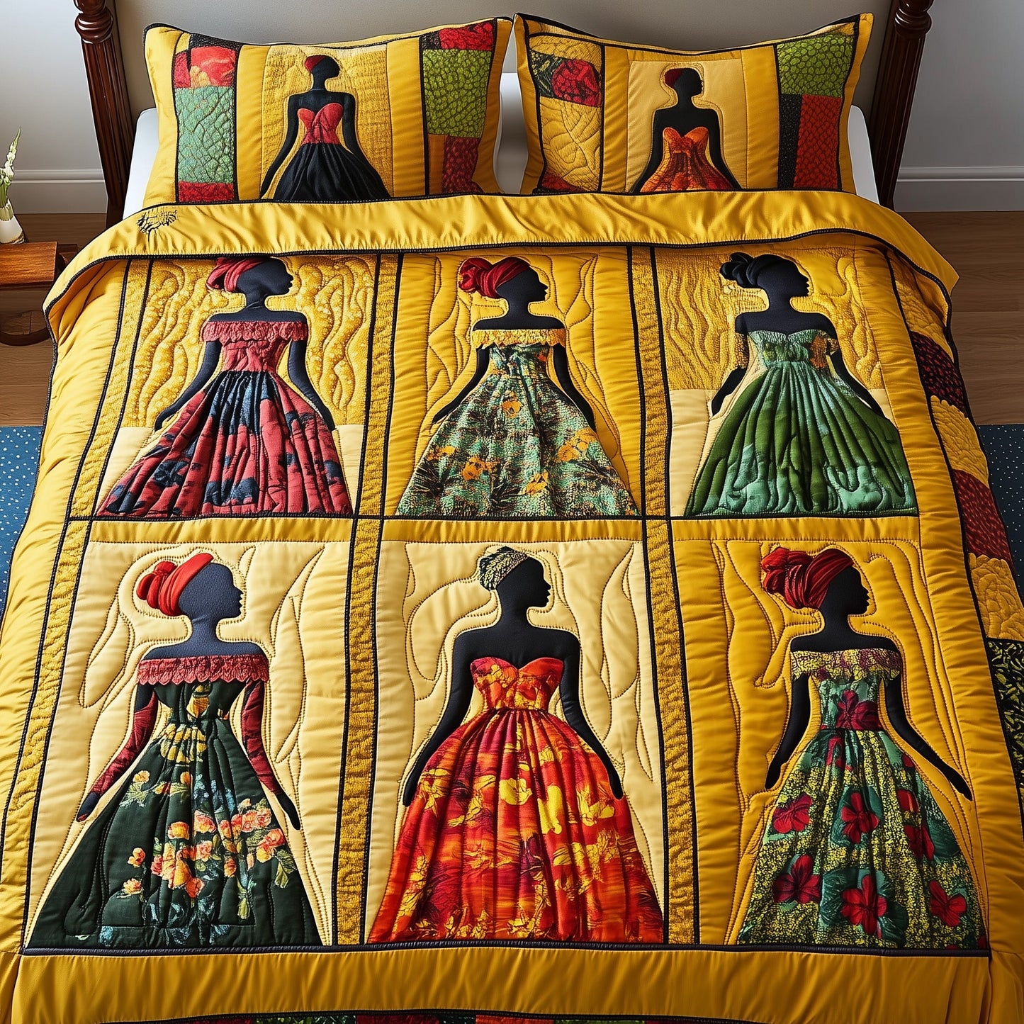 Juneteenth 3-Piece Quilted Bedding Set GFTONT337