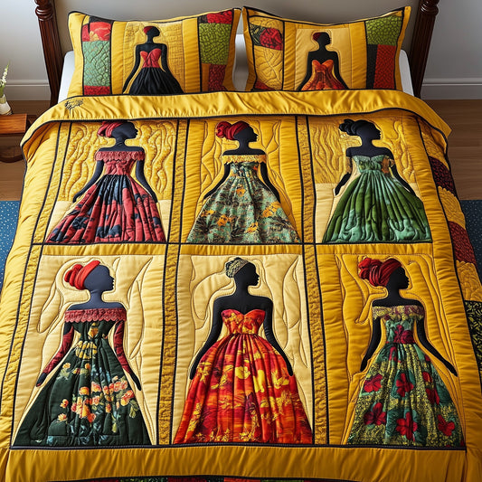 Juneteenth 3-Piece Quilted Bedding Set GFTONT337