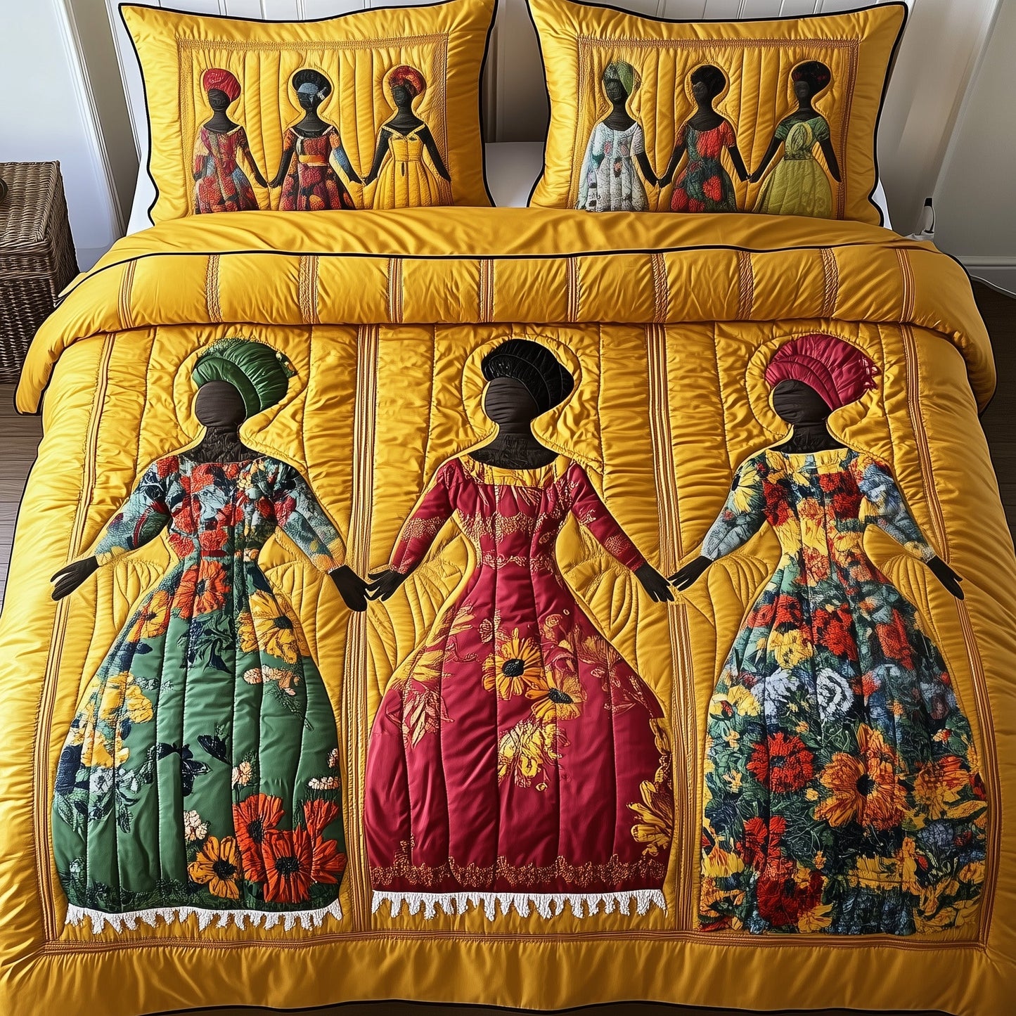 Juneteenth 3-Piece Quilted Bedding Set GFTONT338