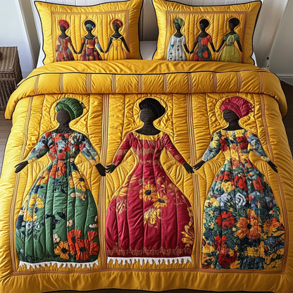 Juneteenth 3-Piece Quilted Bedding Set GFTONT338